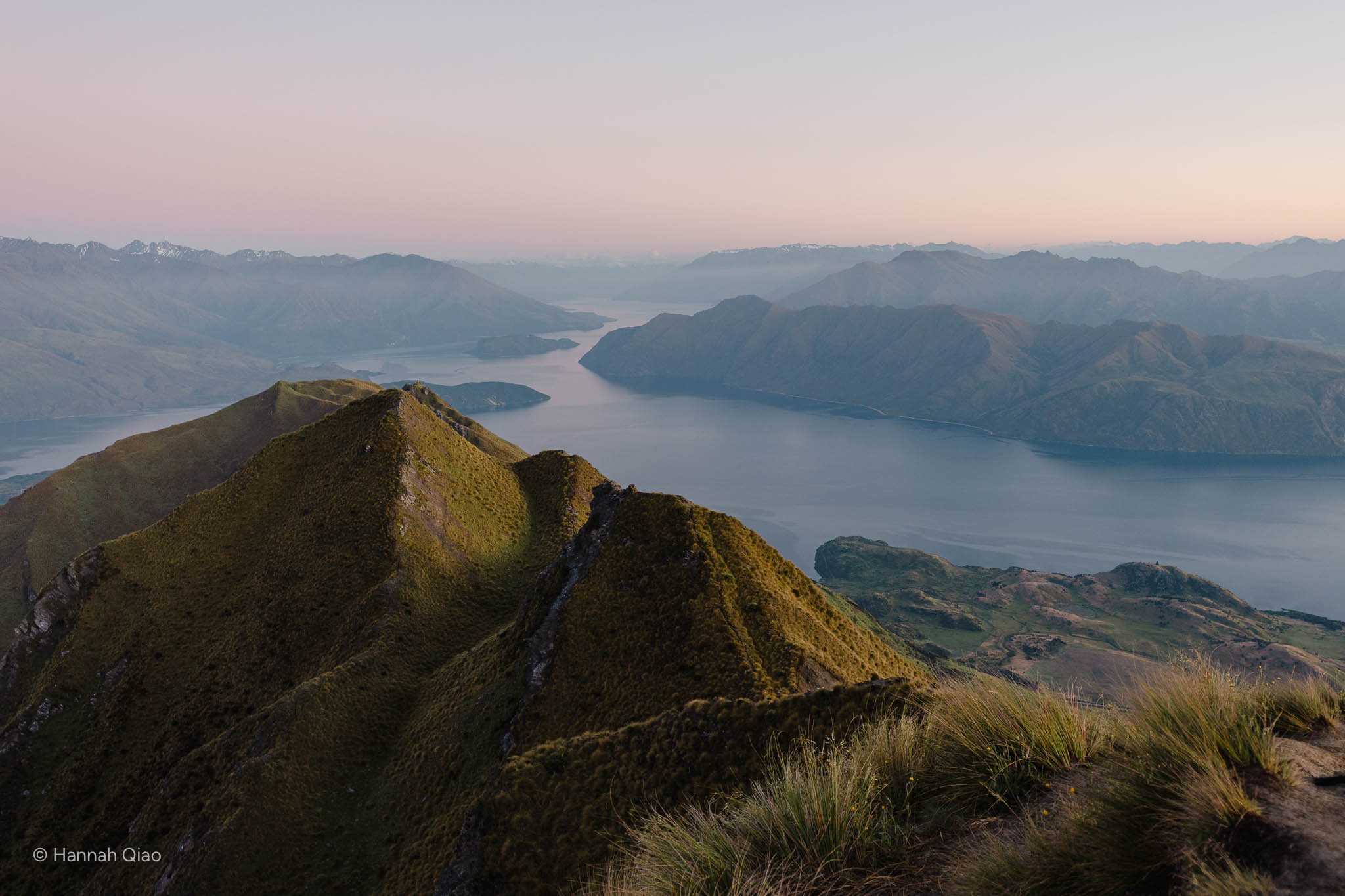 Photo of mountains and peaks during sunrise