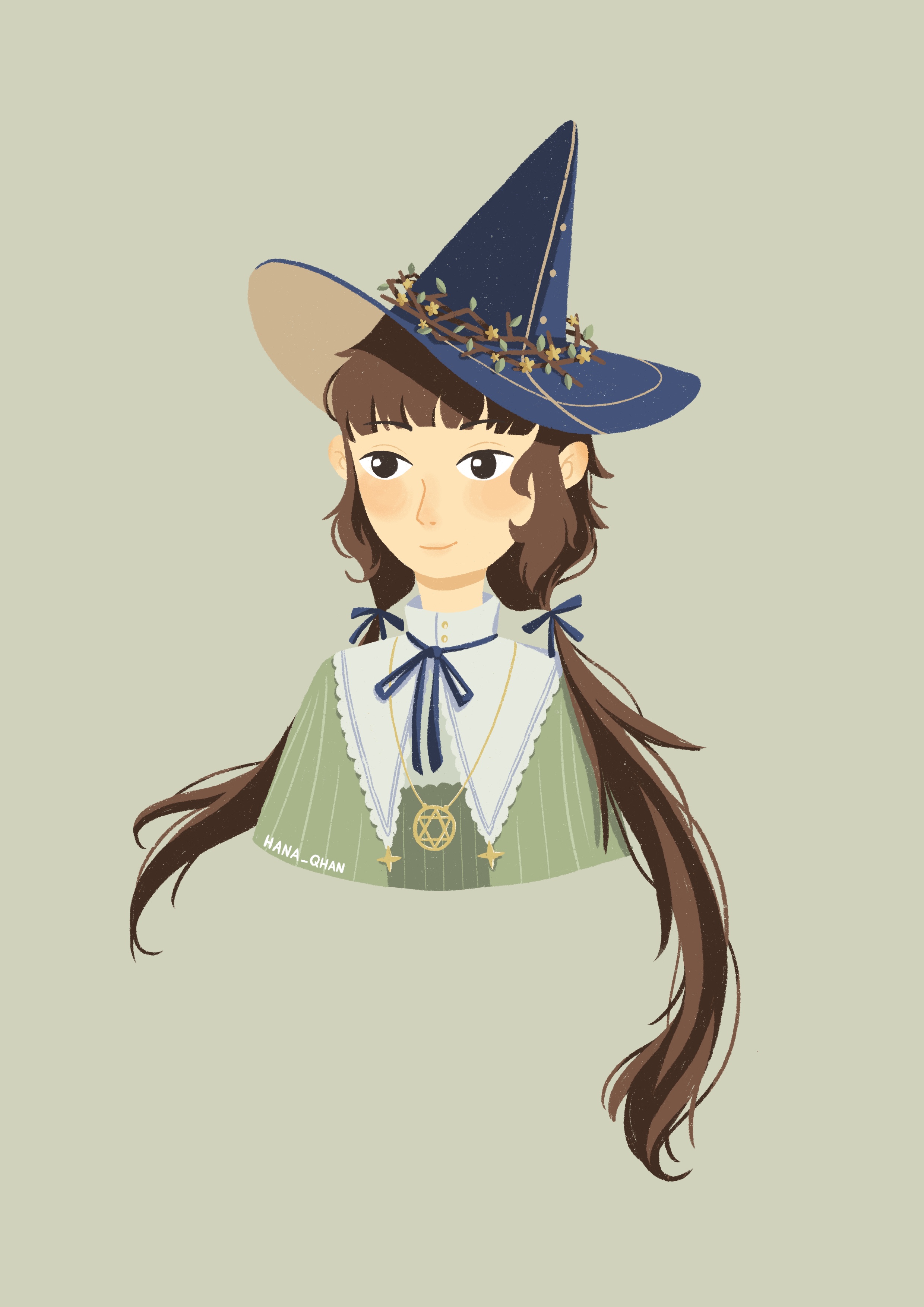 Illustration of a witch